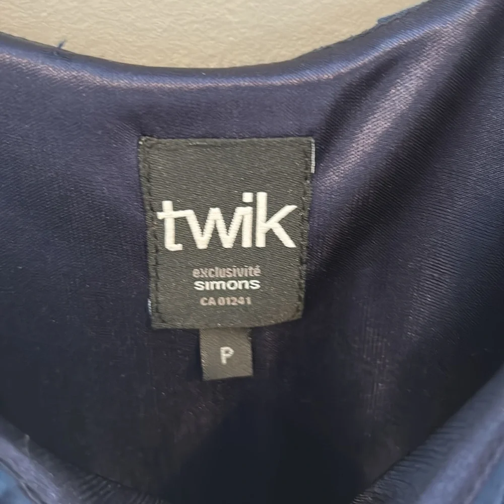 Twik Navy and peach Colorblock Dress size S - Picture 2 of 3